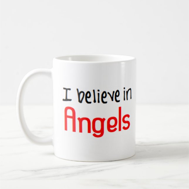 angels believe in coffee mug (Left)