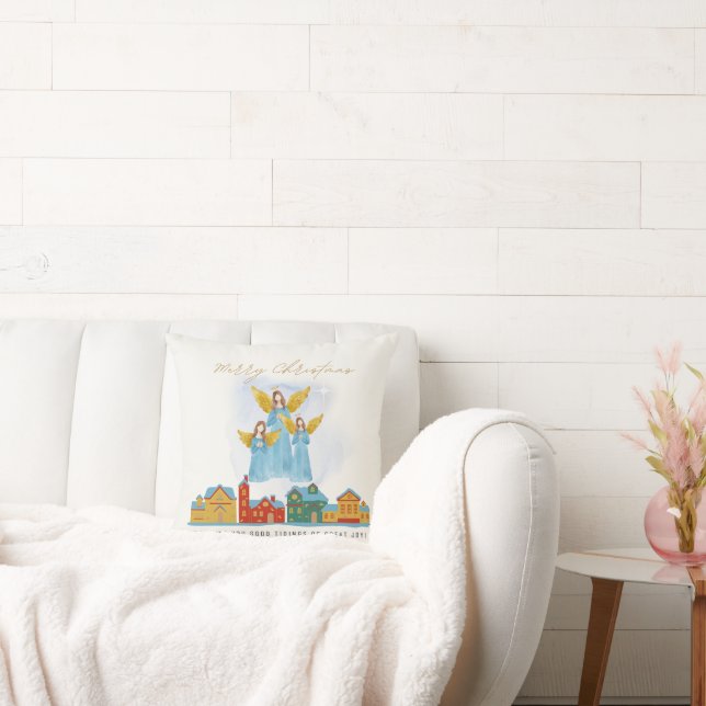 Angels Bring You A Good Tidings Cushion (Couch)