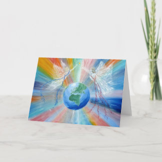 Angels Bringing Heaven to Earth Greeting Card