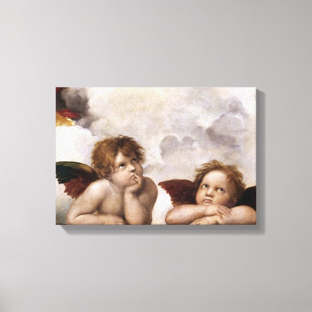 Angels by Raphael from the Sistine Madonna Canvas Print (Front)