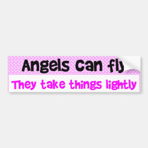 Angels Can Fly Bumper Sticker