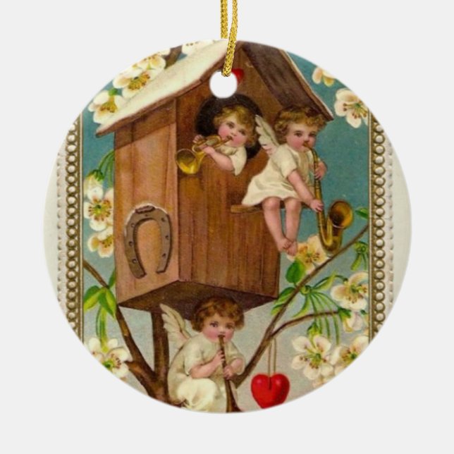 Angels Ceramic Tree Decoration (Front)