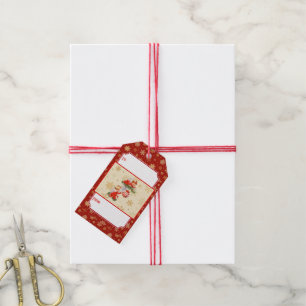 Angels Decorating the Christmas Tree Gift Tags