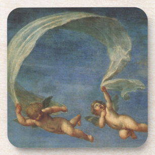 Angels Detail from Adonis Led by Cupids by Albani Coaster