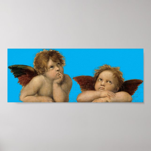 Angels Engel – Madonna Sixtina – Raphael – Raffael Poster (Front)