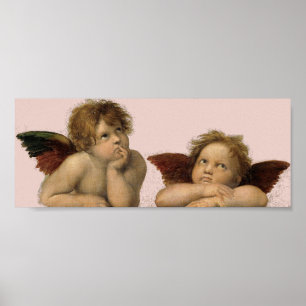 Angels Engel - Madonna Sixtina - Raphael - Raffael Poster