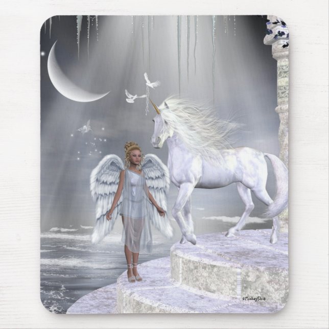 Angels Fae Unicorns Mousepad (Front)