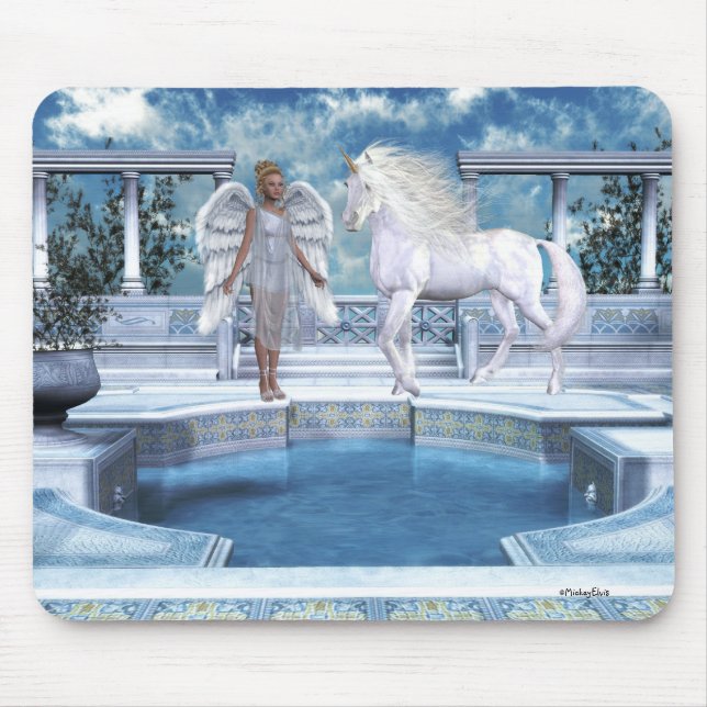 Angels Fae Unicorns Mousepad (Front)