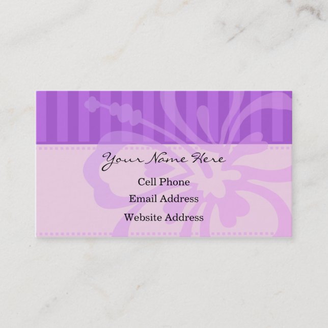 Angels Flower Casual Profile Business Card (Front)