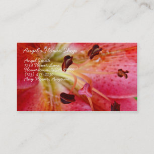 Angel's Flower Shop Business Card
