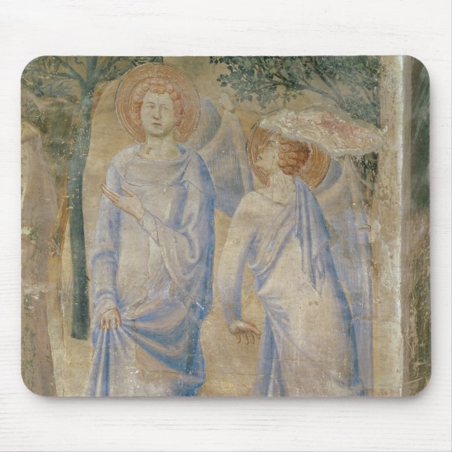 Angels from the Chapel of St. Jean, 1347 Mouse Pad (Front)