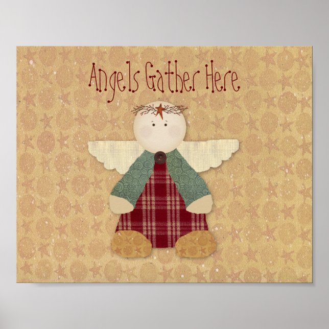 Angels Gather Here Print (Front)