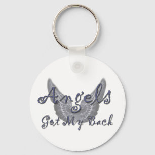 Angels Got My Back Key Ring