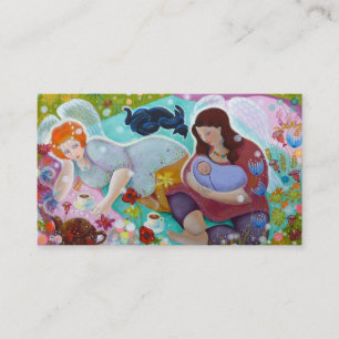 Angels Having A Cup Of Tea. Business Card