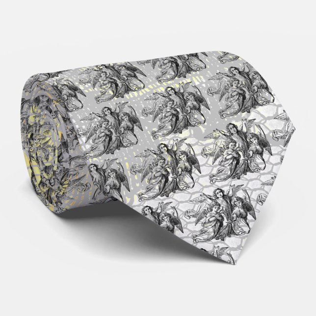 angels in black and white tie (Rolled)