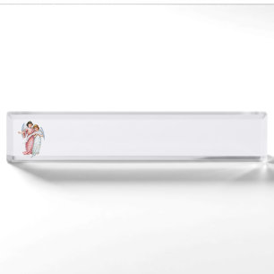 Angels In Pink And Blue Nameplate