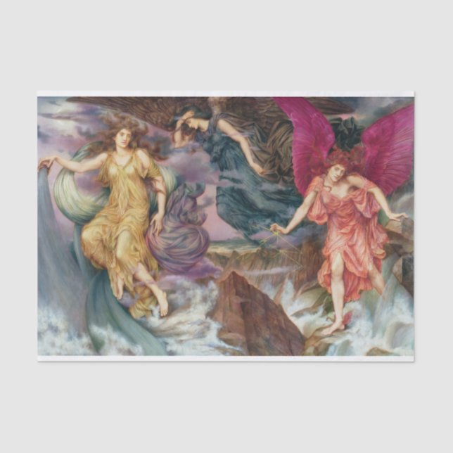 Angels in Stormy Weather Tissue Paper (Front)