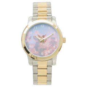 Angels in the sky watch