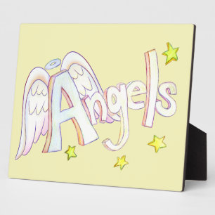 Angels Inspirational Word Painting Poem Plaque