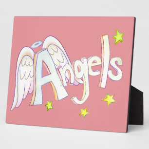 Angels Inspirational Word Painting Poem Plaque