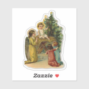 Angels & Jesus Christian Antique Christmas Girl
