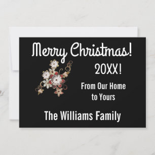 Angels, Jewels & Sparkling Flowers Christmas Card