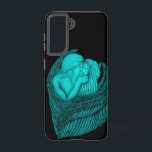 Angels Kissing , black and green Design Samsung Galaxy Case<br><div class="desc">Angels Kissing ,  black and green Design  - Pencil Drawing by Krisi ArtKSZP</div>