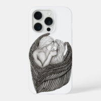 Angels Kissing , black and white Design