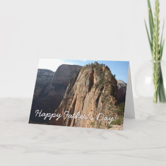 Angels Landing at Zion National Park Father's Day Card