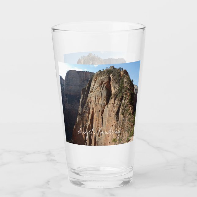 Angels Landing at Zion National Park Glass (Front)