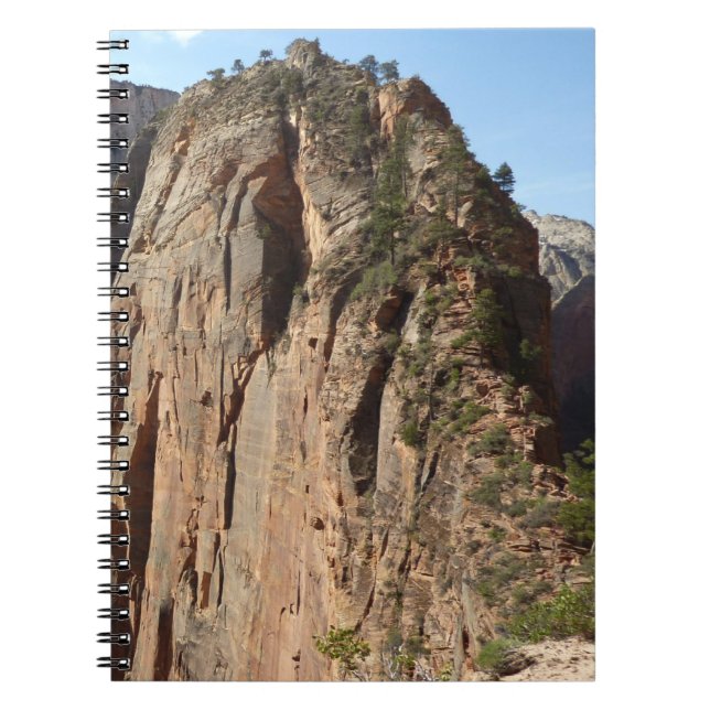 Angels Landing at Zion National Park Spiral Notebook (Front)