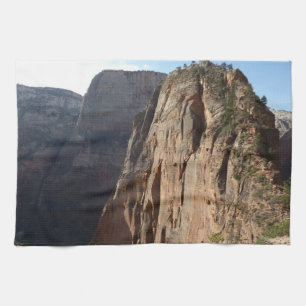 Angels Landing at Zion National Park Tea Towel