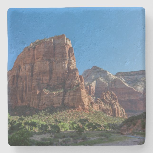 Angels Landing in Zion National Park Stone Coaster (Front)
