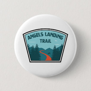 Angels Landing Trail Zion National Park 6 Cm Round Badge