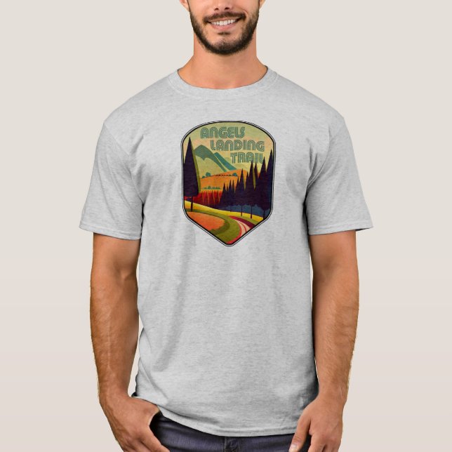 Angels Landing Trail Zion National Park Colours T-Shirt (Front)