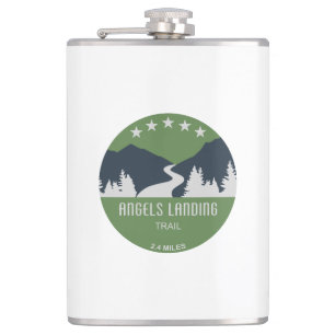 Angels Landing Trail Zion National Park Hip Flask