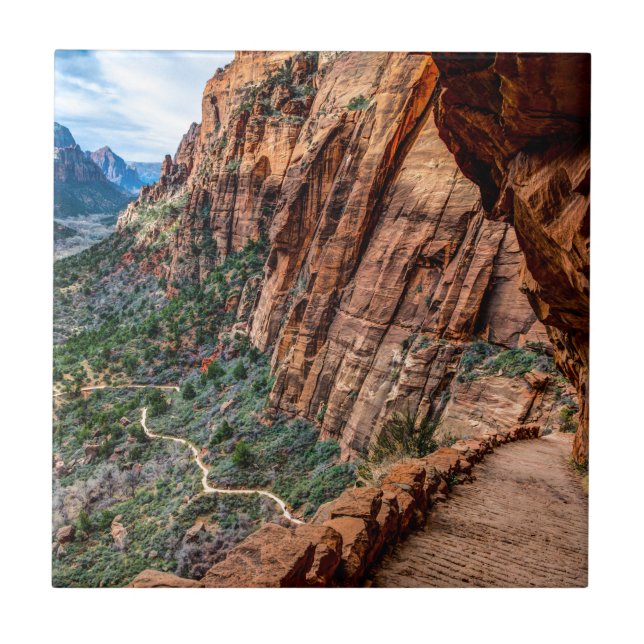 Angel's Landing Trail Zion National Park - Utah Tile (Front)