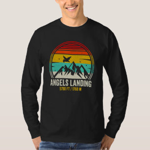 Angels Landing Utah 2023 Retro Vintage Dark Print T-Shirt