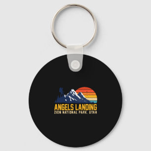 Angels landing zion national park camping hiking key ring