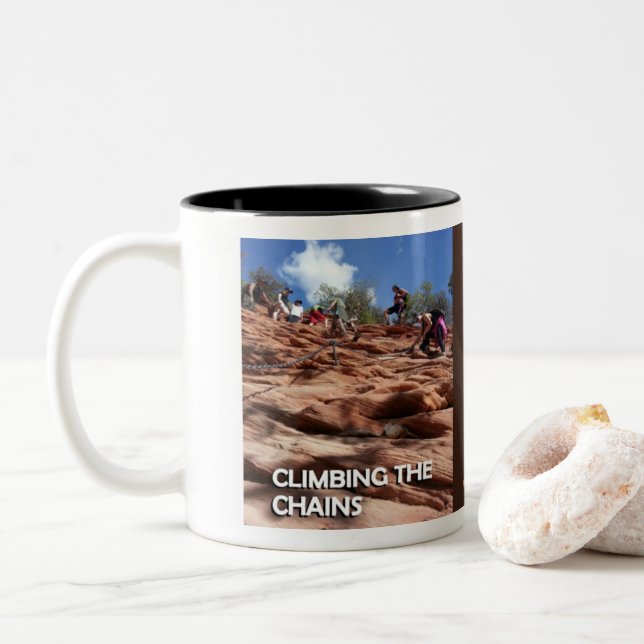 Angel's Landing Zion National Park Coffee Mug (With Donut)