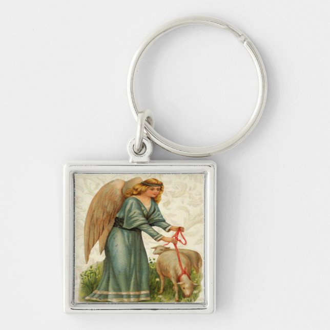 Angels Little Lamb Keychain (Front)