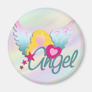 Angels Love light coloured Magnet