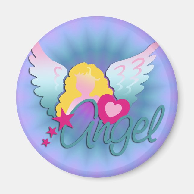 Angels Love | violet shine Magnet (Front)
