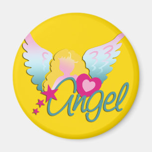 Angels Love yellow Magnet