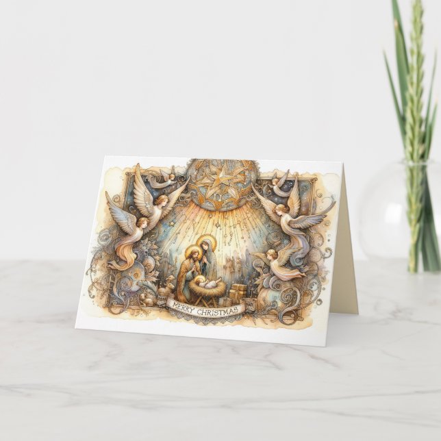 Angels' Lullaby Holiday Card (Front)