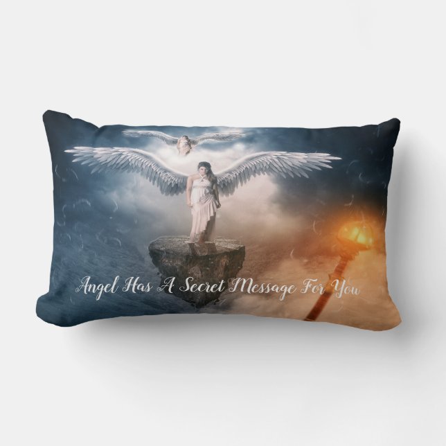 Angels Lumbar Throw Pillow (Front)