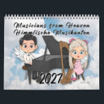 Angels Making Music – Musicians from Heaven 2027 Calendar<br><div class="desc">This music calendar with the title Musicians from Heaven is as charming calendar and features cute angels in a delightful cartoon style, their big eyes full of wonder as they play heavenly music. Each month brings a new illustration filled with joy and inspiration, making this calendar a perfect companion for...</div>