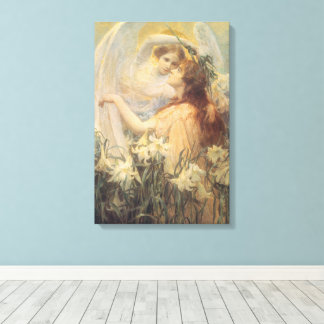Angel's Message by George Swinstead, Vintage Art Canvas Print