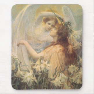 Angel's Message by George Swinstead, Vintage Art Mouse Pad