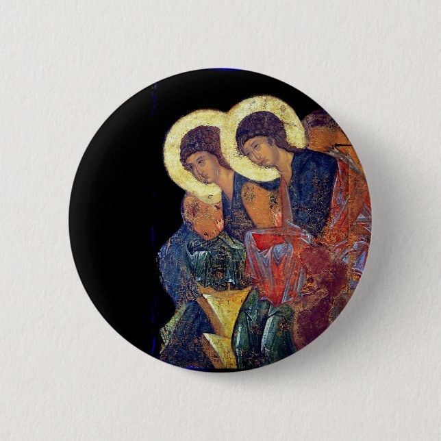 Angels of Annunciation 6 Cm Round Badge (Front)